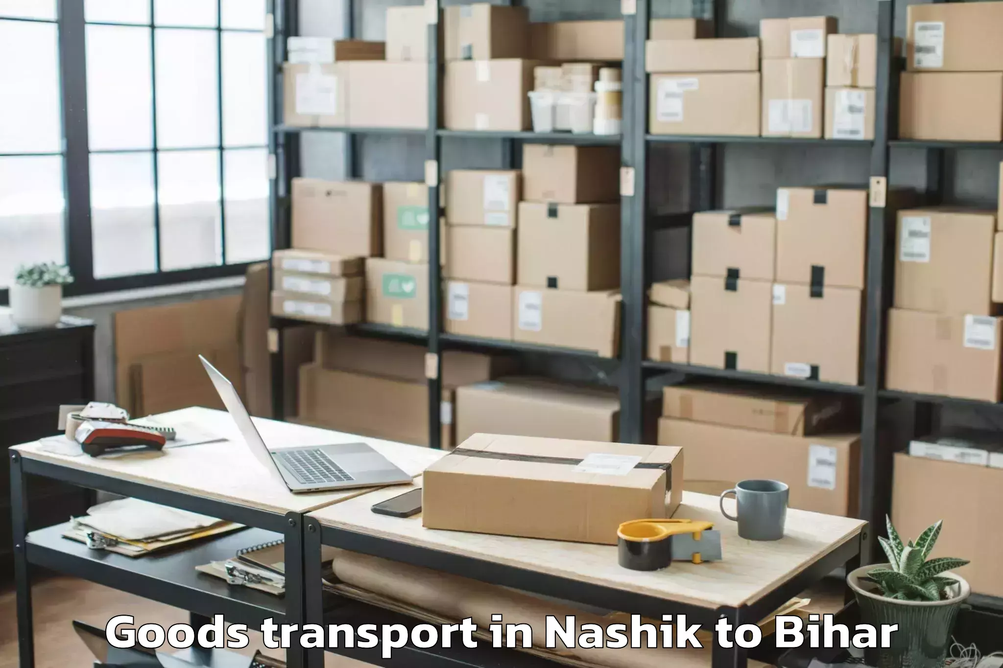 Book Nashik to Harsidhi Pakariya Goods Transport Online